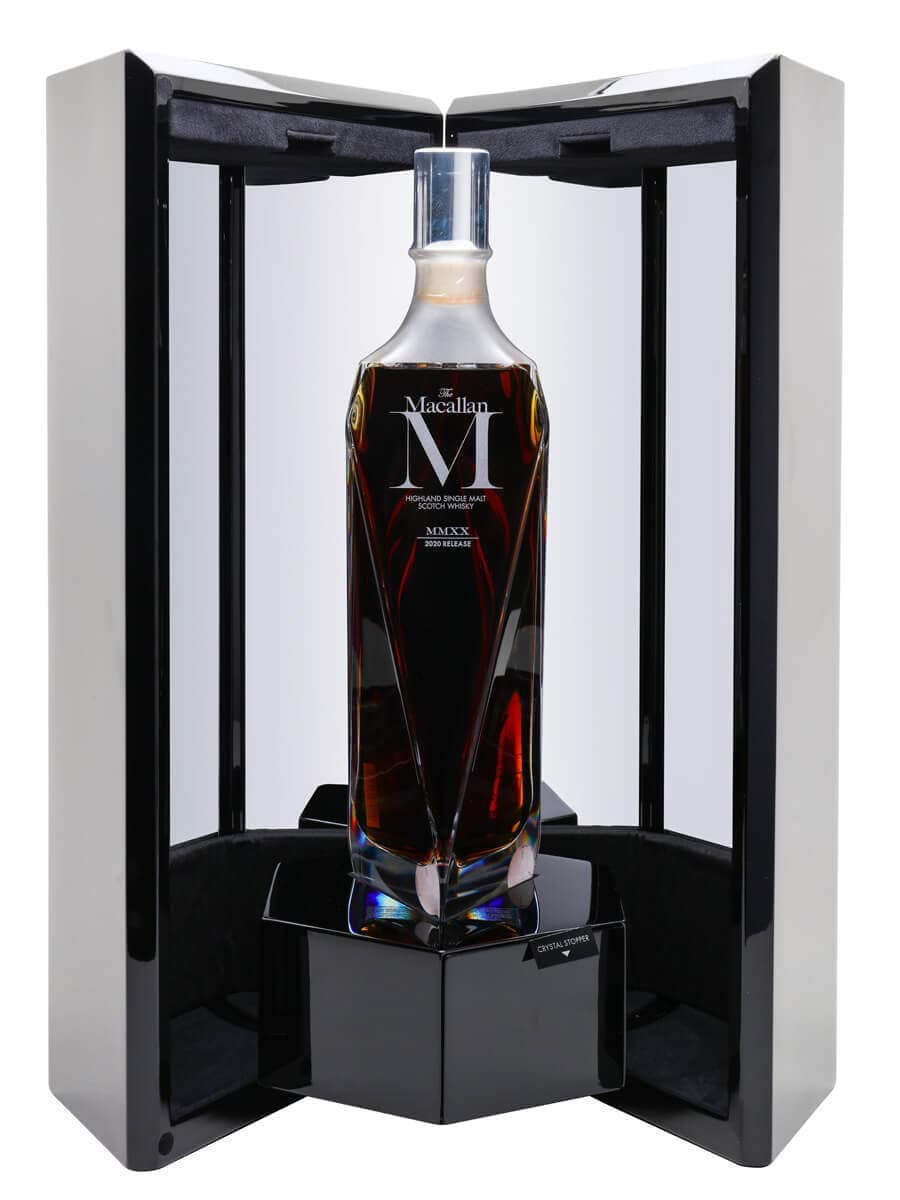 Macallan M 2020 Release Whisky Bottle in Display Case