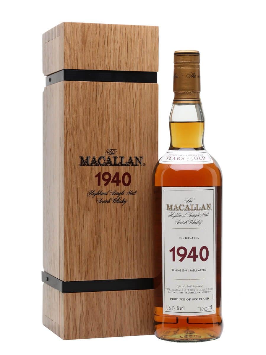 Macallan 1940 Single Malt 35 Year Old Fine & Rare
